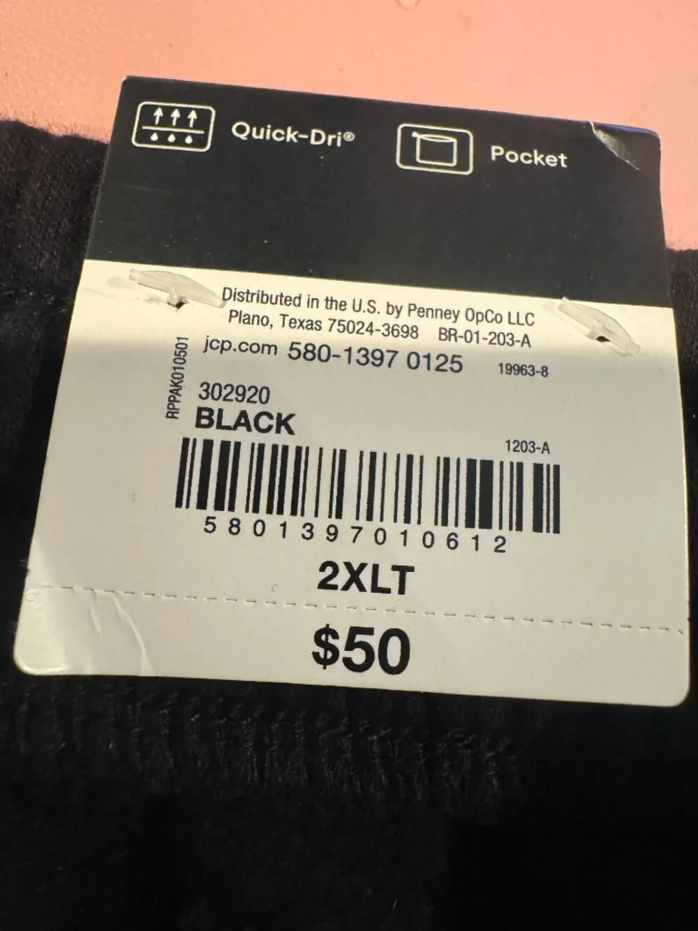 Xersion Black Loose fit open Bottom Men's Joggers size 2X
